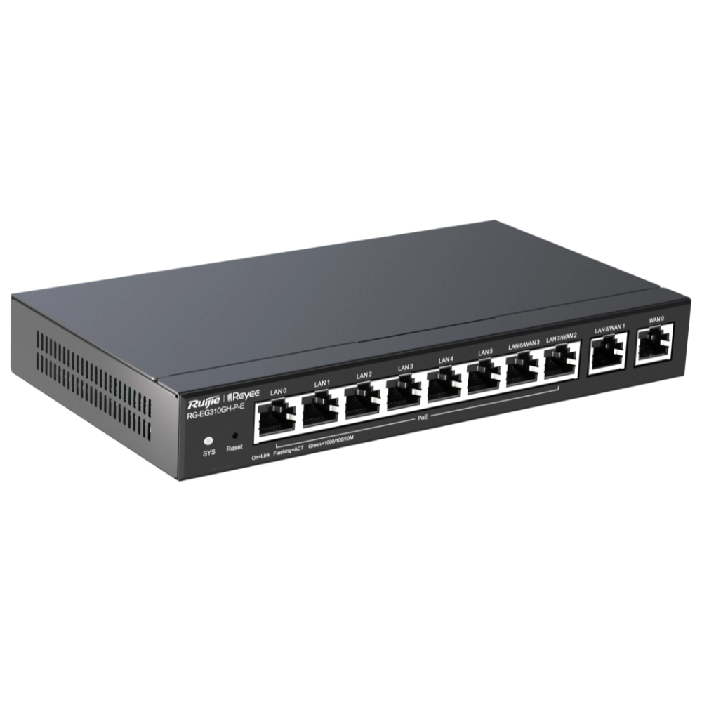 Ruijie Reyee RG-EG310GH-P-E RUIJIE 10-портовый PoE с облачным управлением