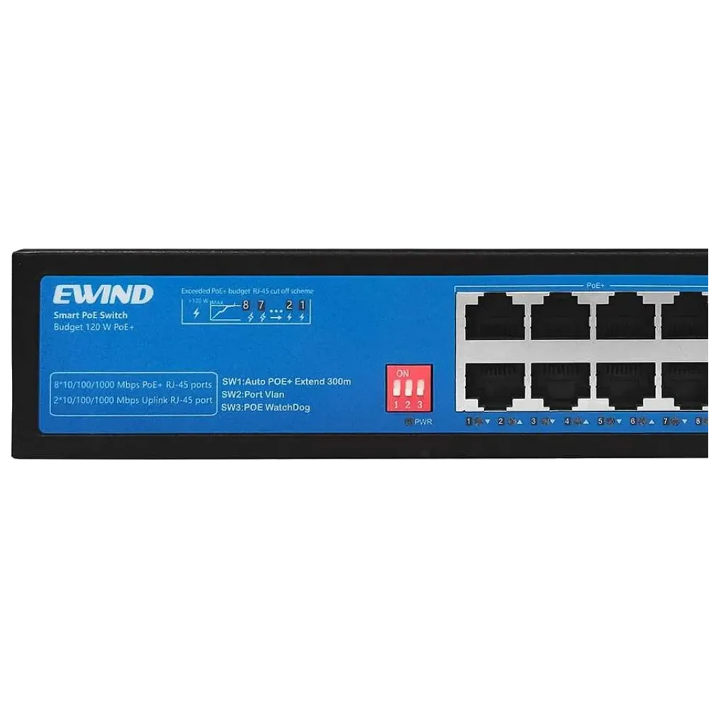 EW-S1910CG-AP EWIND 10-портовый гигабитный PoE коммутатор