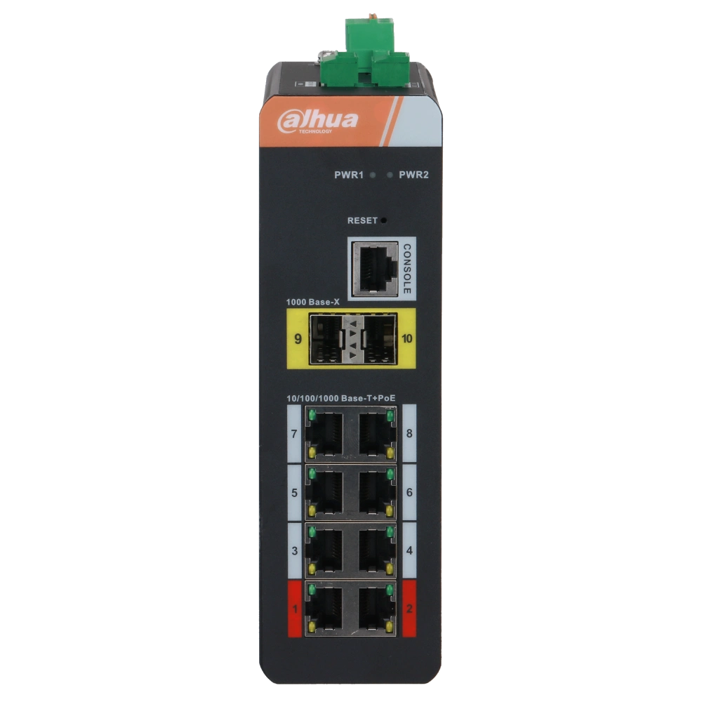DH-PFS4210-8GT-DP DAHUA 8-портовый гигабитный PoE коммутатор