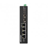 DS-3T0506HP-E/HS HIKVISION 4-портовый неуправляемый POE коммутатор