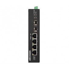 DS-3T0506HP-E/HS HIKVISION 4-портовый неуправляемый POE коммутатор