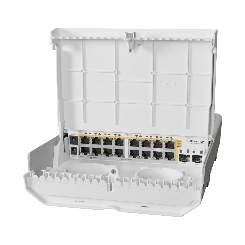 CRS318-16P-2S+OUT MIKROTIK 16-портовый управляемый PoE коммутатор