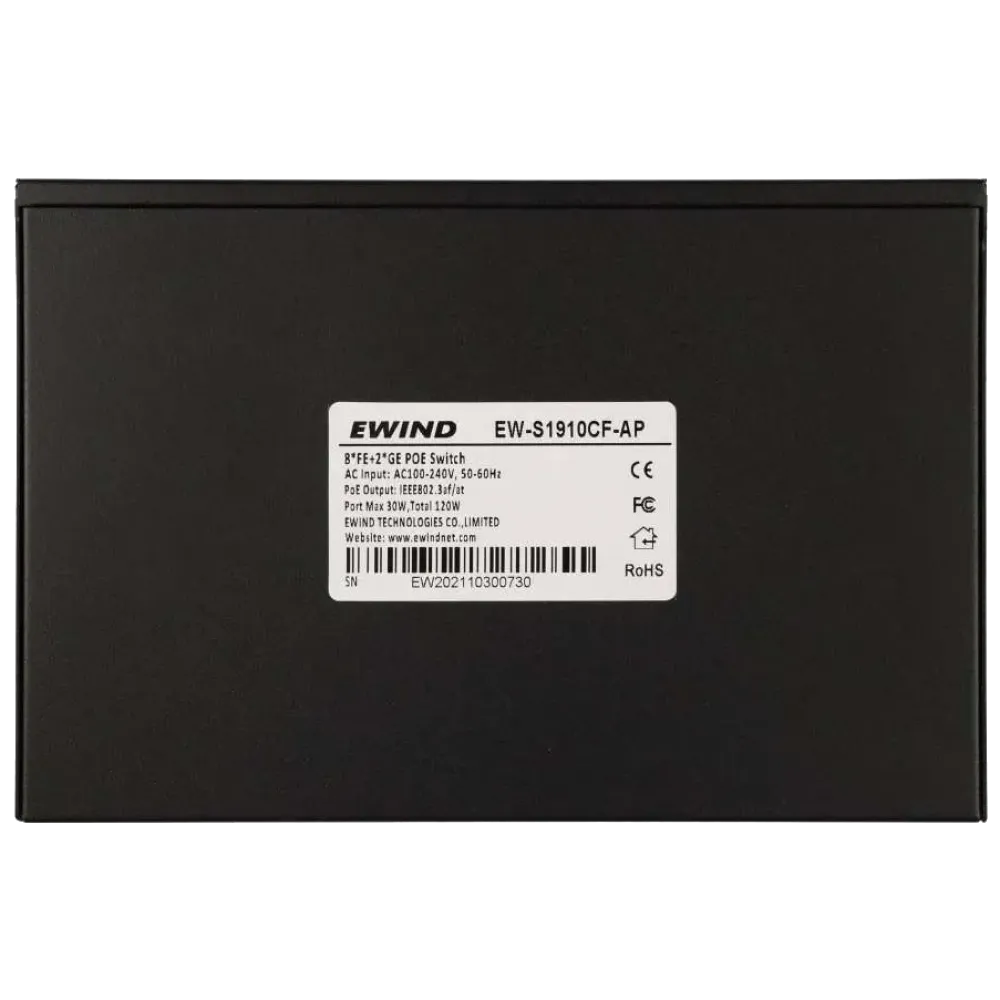EW-S1910CF-AP EWIND 10-портовый 100M PoE коммутатор