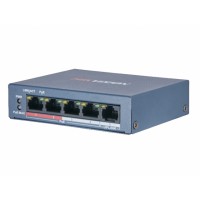 DS-3E0105P-E/M(B) HIKVISION 4-портовый POE коммутатор