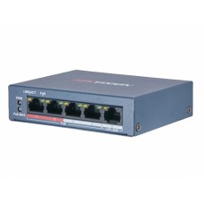 DS-3E0105P-E/M(B) HIKVISION 4-портовый POE коммутатор