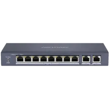 DS-3E0310P-E/M HIKVISION 8-портовый неуправляемый PoE коммутатор