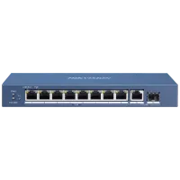 DS-3E0510P-E HIKVISION 8-портовый гигабитный неуправляемый POE коммутатор