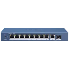 DS-3E0510P-E HIKVISION 8-портовый гигабитный неуправляемый POE коммутатор