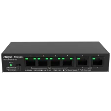RG-ES106D-P V2 RUIJIE REYEE 6-портовый настольный неуправляемый PoE коммутатор
