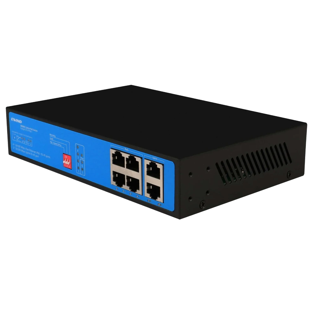 EW-S1906CF-AP EWIND 4-портовый 100M POE коммутатор