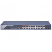 DS-3E0326P-E(B) HIKVISION 24-портовий некерований POE комутатор
