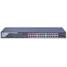 DS-3E0326P-E(B) HIKVISION 24-портовый неуправляемый POE коммутатор