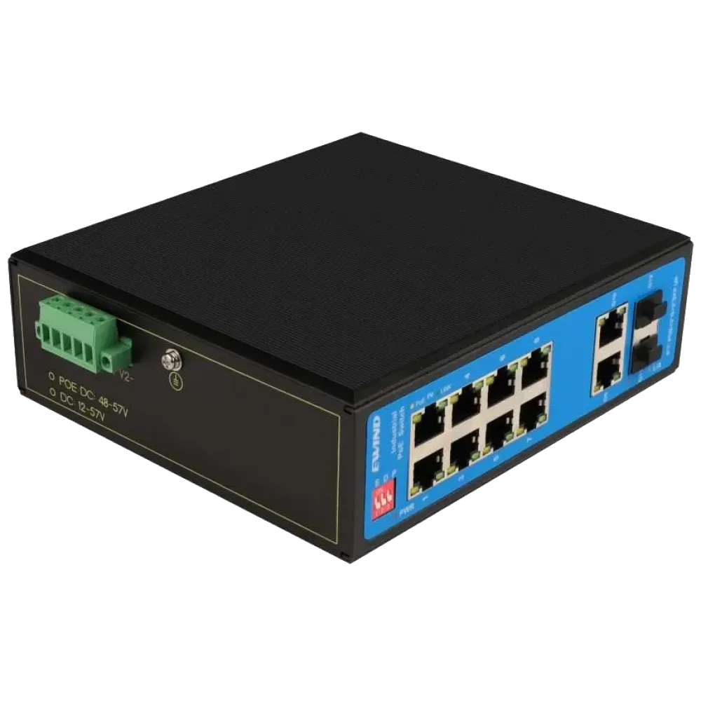 EW-PIS1712-8FE EWIND 8-портовый промышленный 10/100M PoE коммутатор