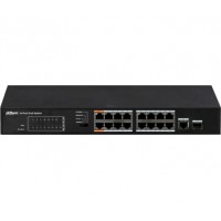 DH-PFS3117-16ET-135 DAHUA 16-портовый неуправляемый POE коммутатор