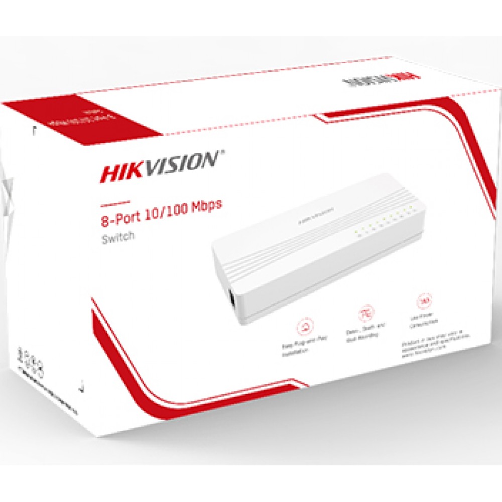 DS-3E0108D-E HIKVISION 8-портовый коммутатор