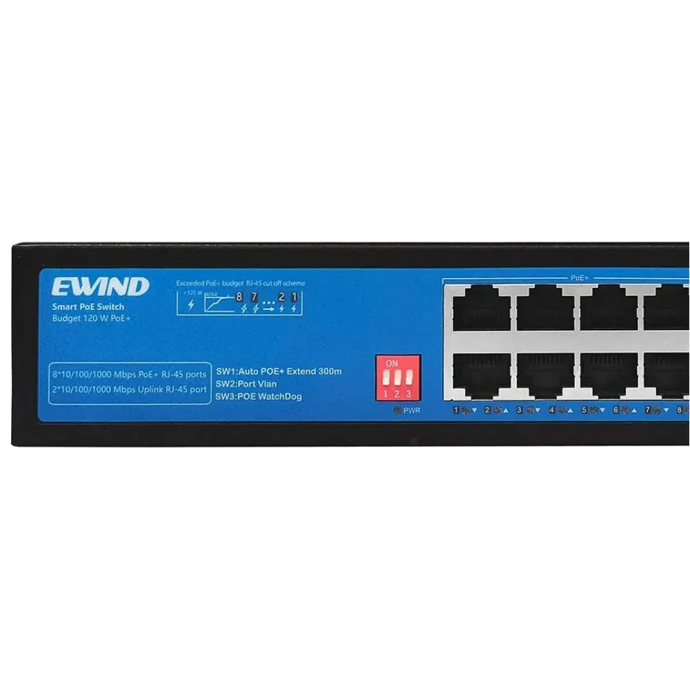 EW-S1910G-AP EWIND 10-портовый 100M PoE коммутатор