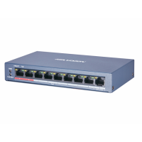 DS-3E0109P-E/M(B) HIKVISION 8 портовий POE комутатор