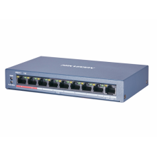 DS-3E0109P-E/M(B) HIKVISION 8 портовый POE коммутатор