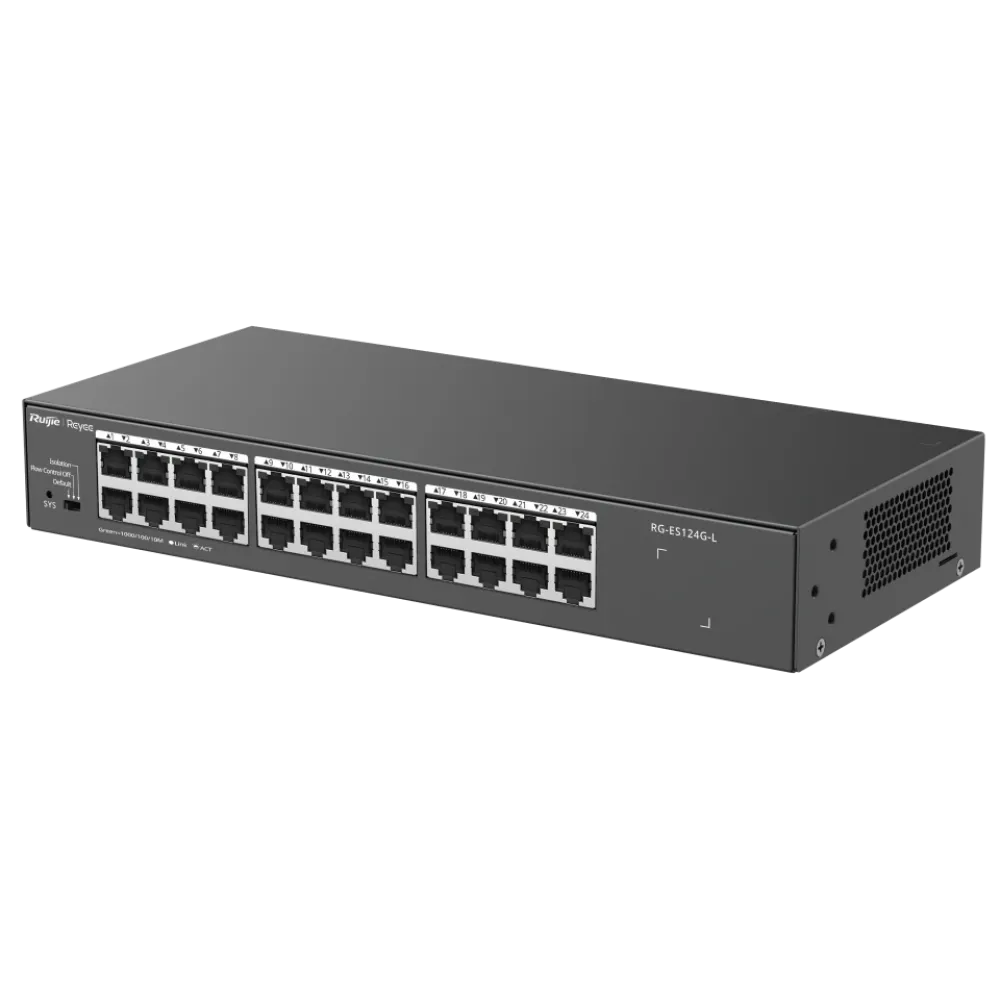 RG-ES124G-L RUIJIE REYEE 24-портовый гигабитный неуправляемый коммутатор