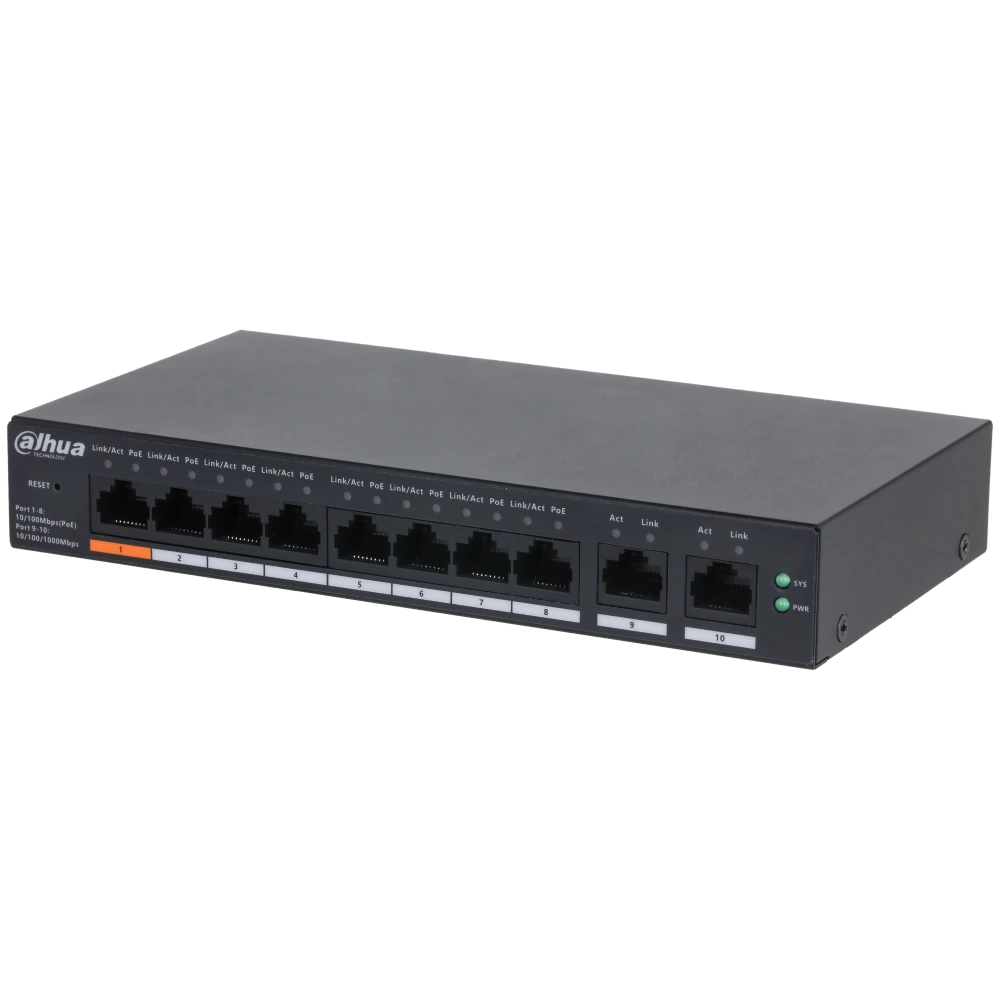 DH-CS4010-8ET-60 PoE DAHUA Коммутатор 10 портов управляемый DH-CS4010-8ET-60 PoE DAHUA Коммутатор 10 портов управляемый