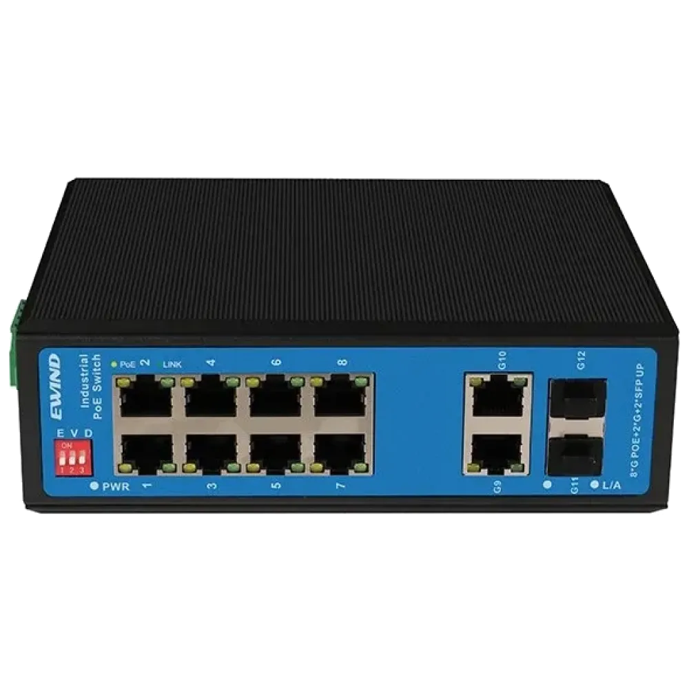 EW-PIS1812-8GE EWIND Коммутатор 12 портов неуправляемый EW-PIS1812-8GE EWIND Коммутатор 12 портов неуправляемый