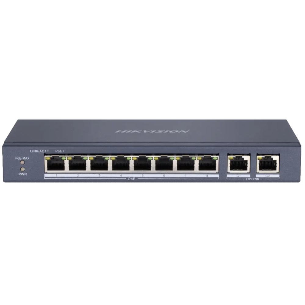 DS-3E0310P-E/M(B) PoE HIKVISION Коммутатор 10 портов неуправляемый