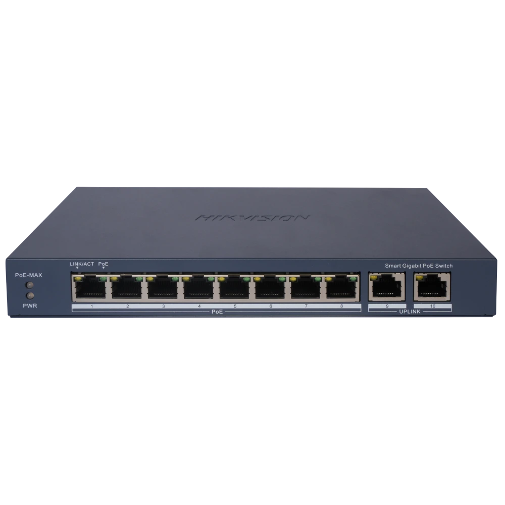 DS-3E1510P-EIV2 POE HIKVISION Коммутатор 8 портов управляемый