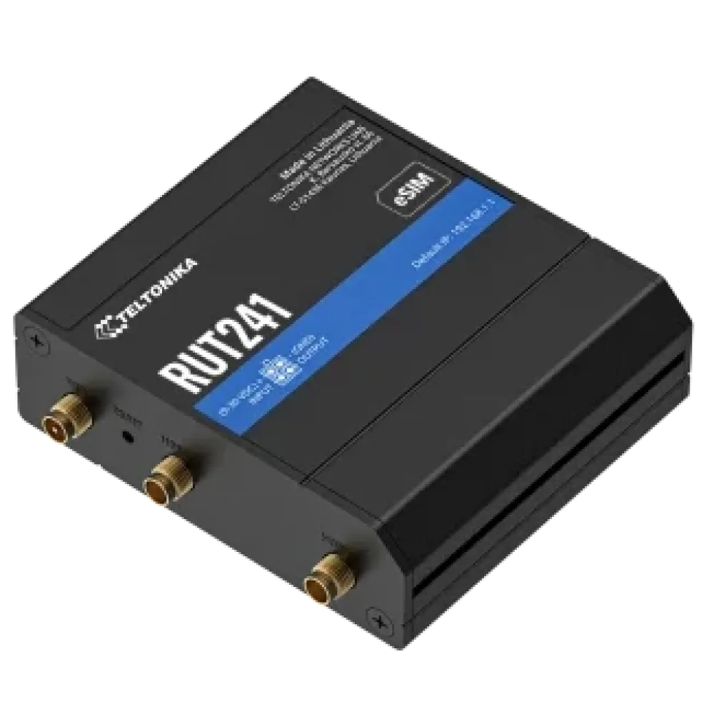 RUT241 TELTONIKA Промисловий стільниковий маршрутизатор з 4G LTE, Wi-Fi, eSIM