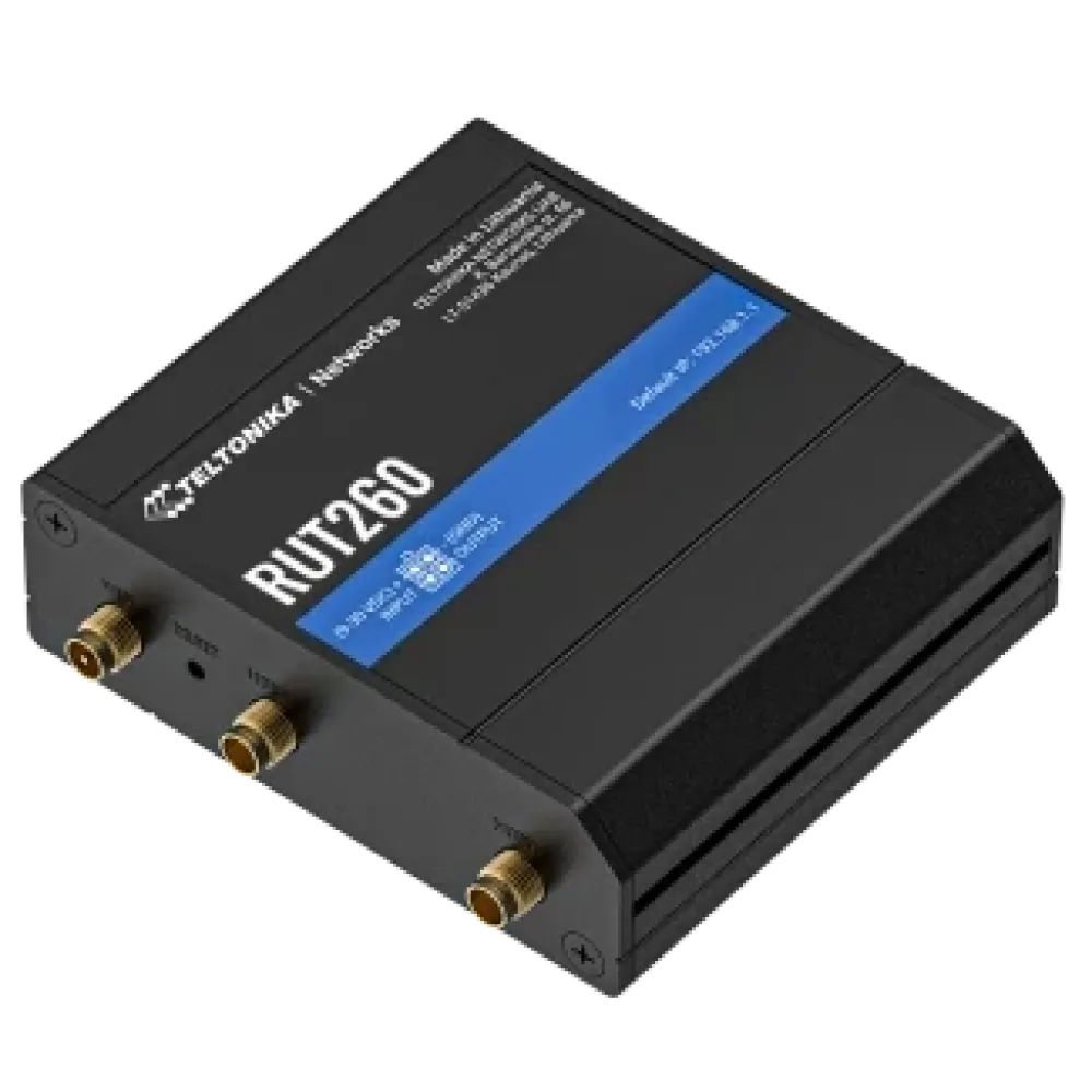 RUT260 TELTONIKA Промисловий стільниковий маршрутизатор з 4G LTE, Wi-Fi