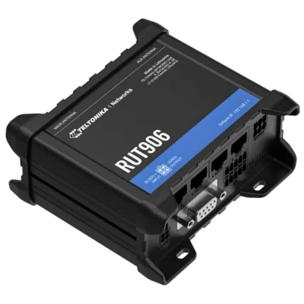 RUT906 TELTONIKA Промисловий стільниковий маршрутизатор з 4G LTE, Wi-Fi, RS-232, RS-485