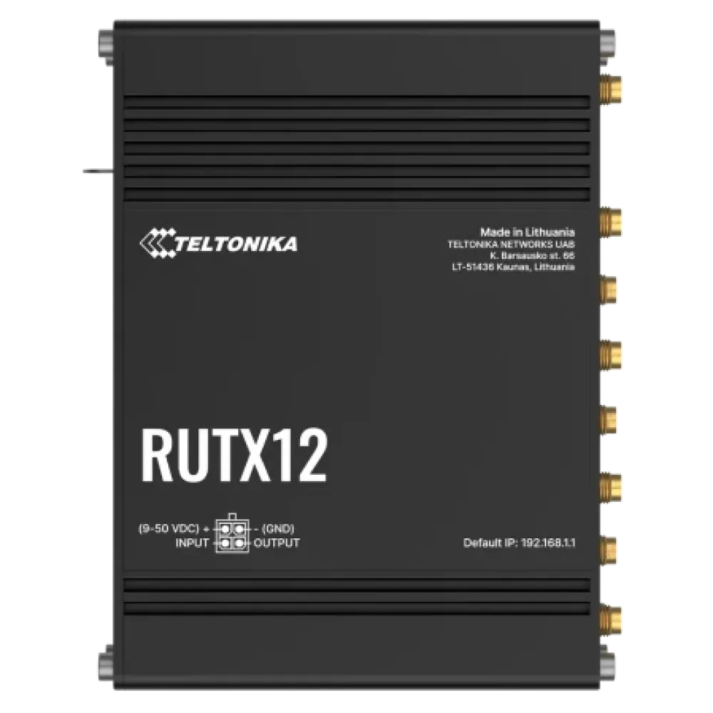 RUTX12 TELTONIKA Промисловий стільниковий маршрутизатор