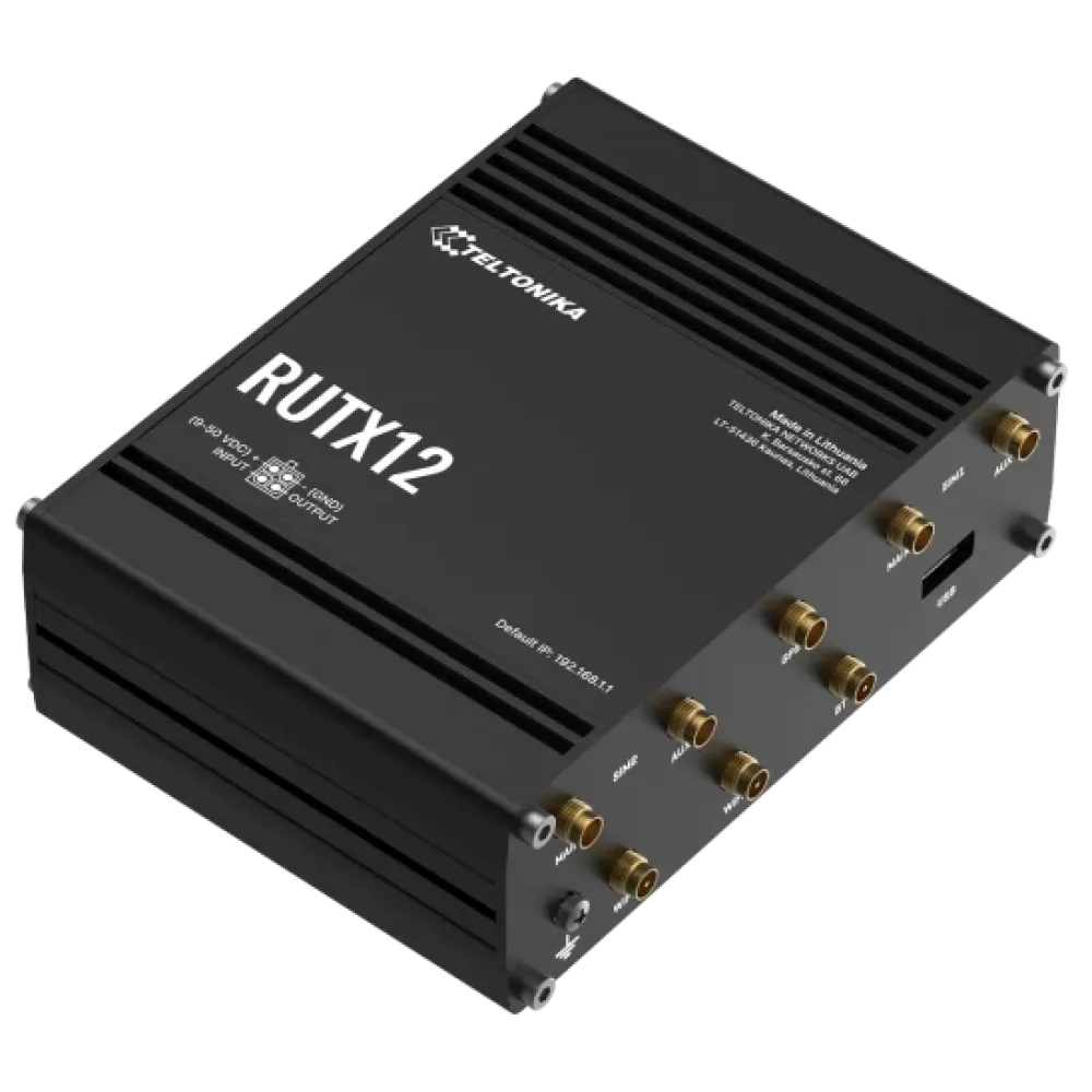 RUTX12 TELTONIKA Промисловий стільниковий маршрутизатор