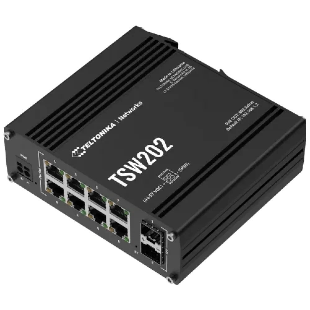 TSW202 PoE+ TELTONIKA Коммутатор 8 портов управляемый