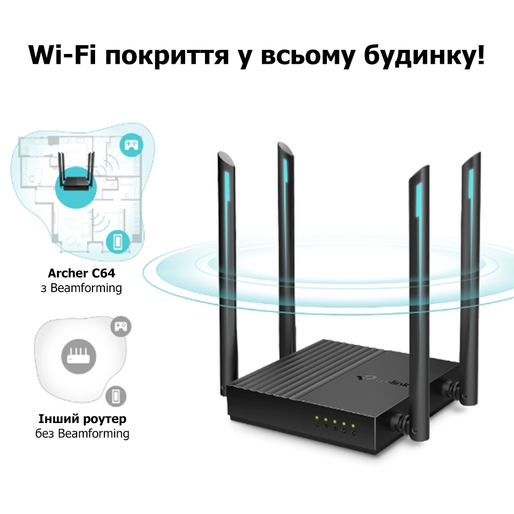 ARCHER C64 Wi-Fi 5 TP-LINK Wi-Fi роутер