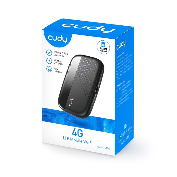 MF4 CUDY Мобільний 3G/4G Wi-Fi роутер LTE Cat.4
