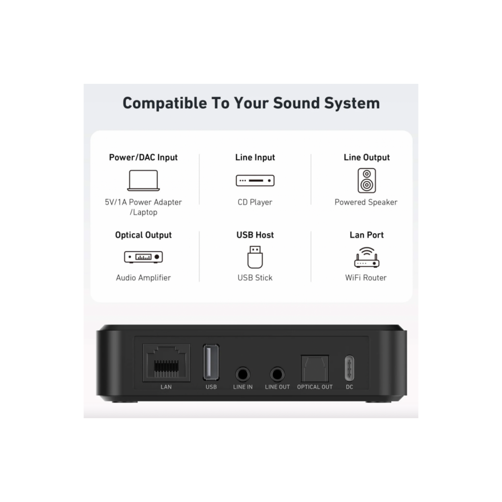 Arylic S10+ DV AUDIO сетевой медиаплеер с Wi-Fi