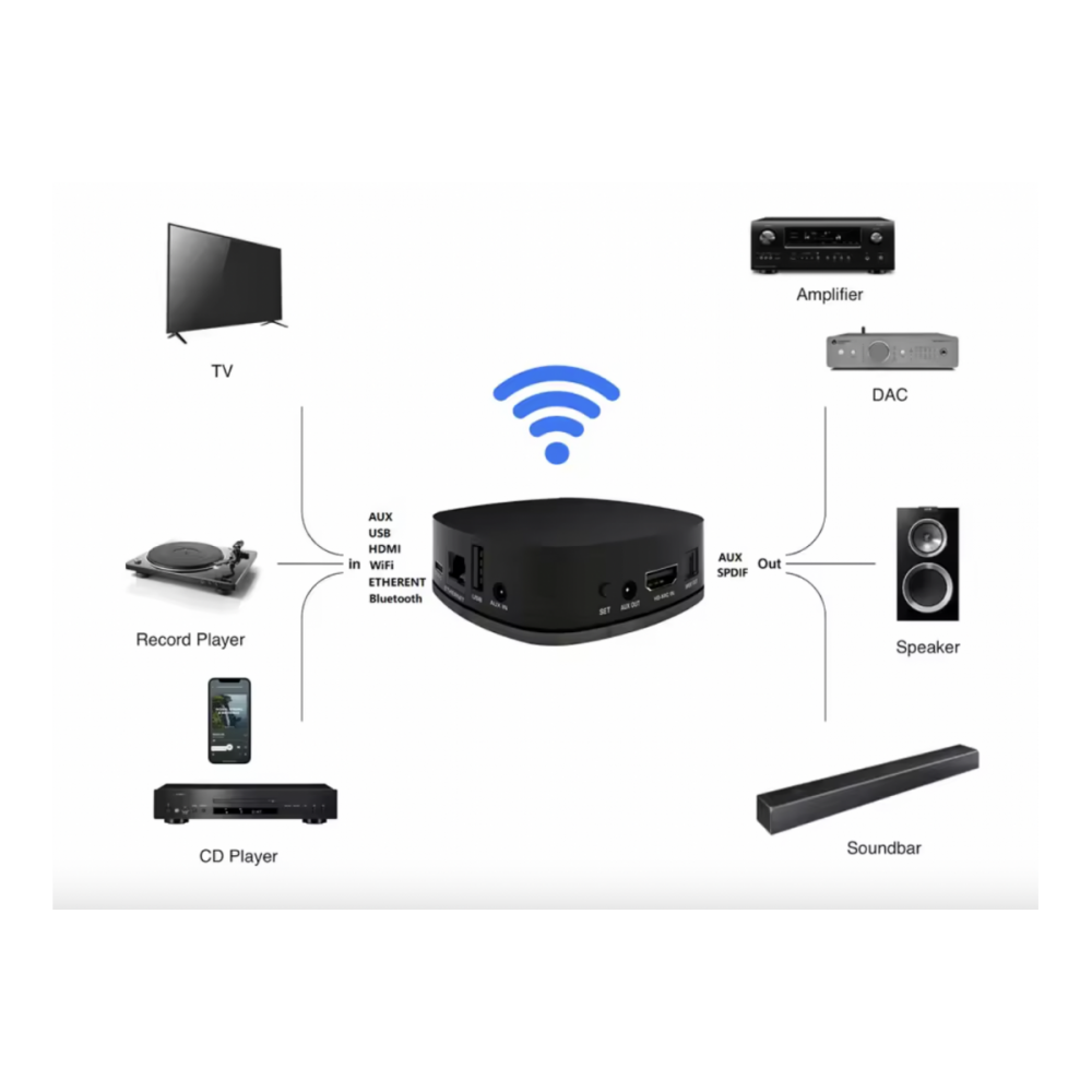 WMP PLUS DV AUDIO сетевой медиаплеер с Wi-Fi