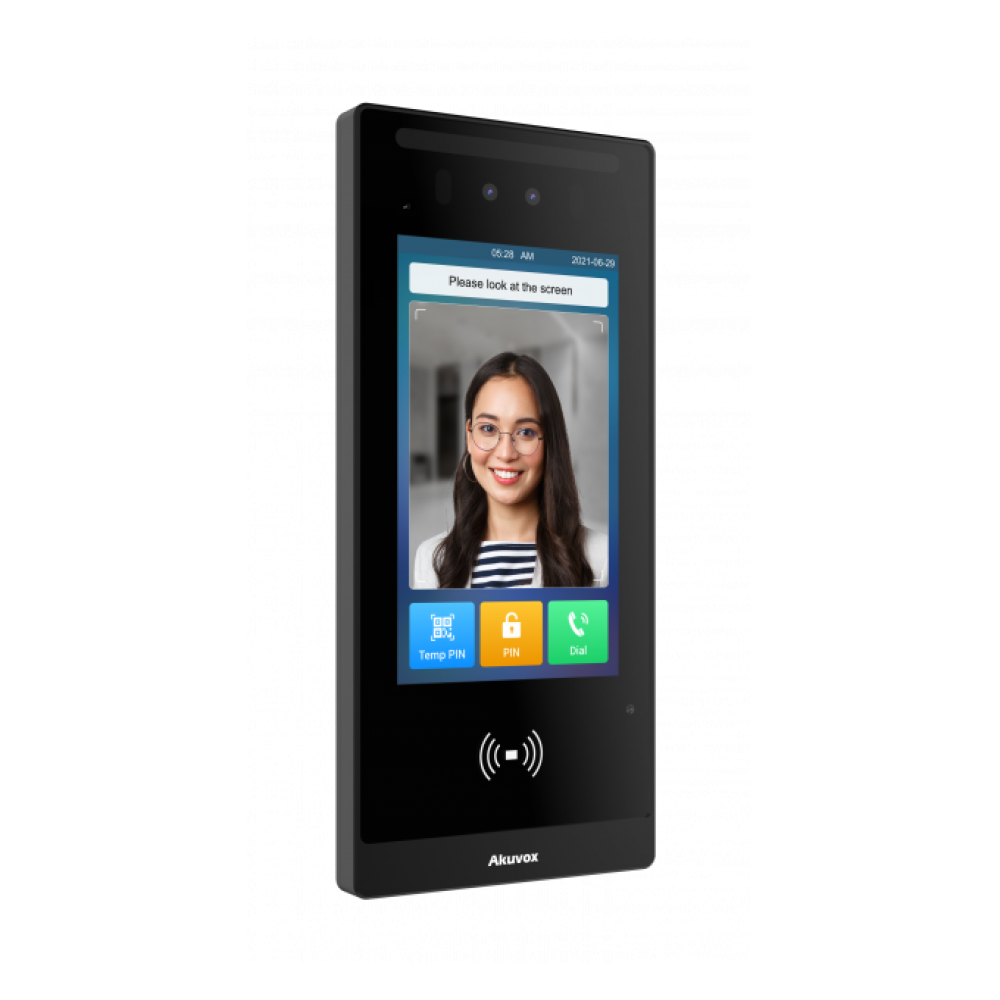 AKUVOX E18C - Багатоабонентна виклична панель з розпізнаванням облич, NFC і Bluetooth