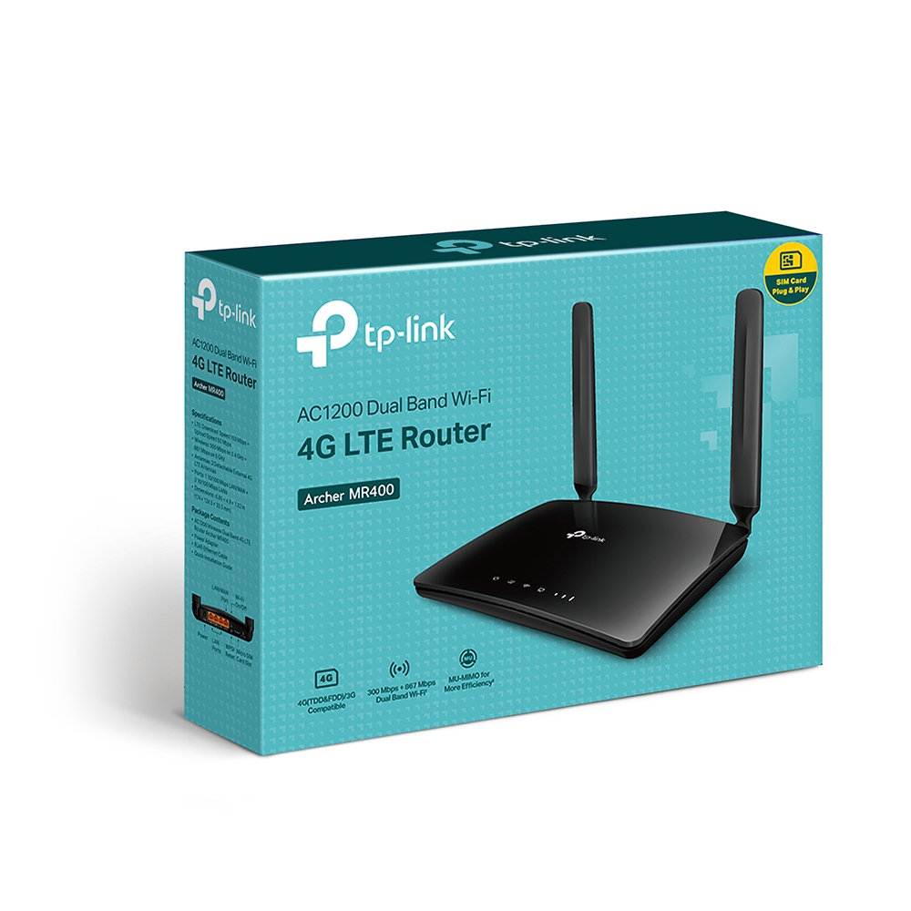 Archer MR400 TP-LINK Стаціонарний 3G/4G Wi-Fi роутер