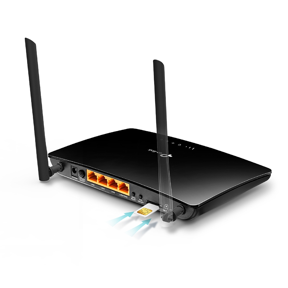 Archer MR6400 TP-LINK Стационарный 3G/4G Wi-Fi роутер с входами для MIMO антенны